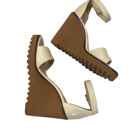 Vince Camuto Gretam Wedge Platform Beige Shoes, Size 9M NWOB - Picture 2 of 9